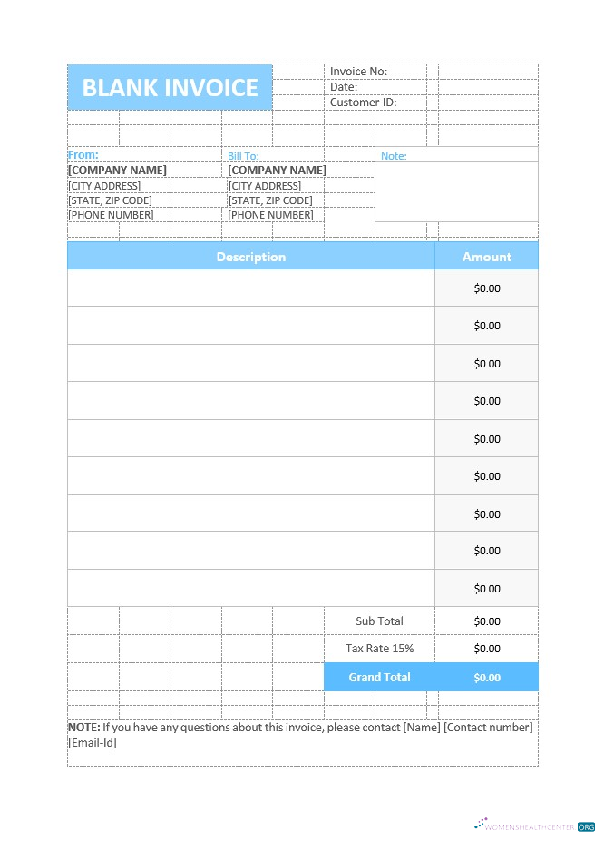 Download Free Basic Invoice Template Photoshop template